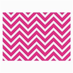 Chevrons Stripes Pink Background Large Glasses Cloth by Nexatart