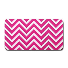 Chevrons Stripes Pink Background Medium Bar Mats