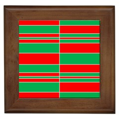 Christmas Colors Red Green Framed Tiles by Nexatart