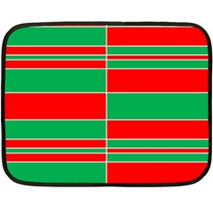 Christmas Colors Red Green Double Sided Fleece Blanket (mini)  by Nexatart