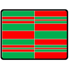 Christmas Colors Red Green Fleece Blanket (large)  by Nexatart