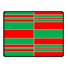 Christmas Colors Red Green Fleece Blanket (small) by Nexatart