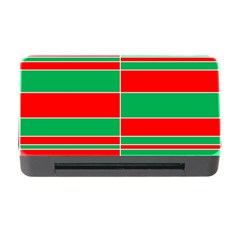 Christmas Colors Red Green Memory Card Reader With Cf by Nexatart