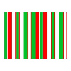 Christmas Holiday Stripes Red Green,white Double Sided Flano Blanket (mini) 