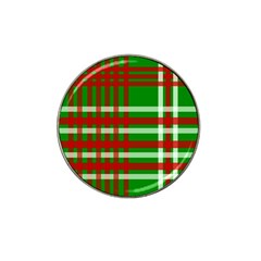 Christmas Colors Red Green White Hat Clip Ball Marker by Nexatart