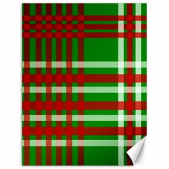 Christmas Colors Red Green White Canvas 18  X 24  