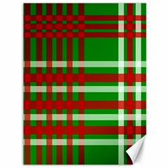 Christmas Colors Red Green White Canvas 36  X 48  