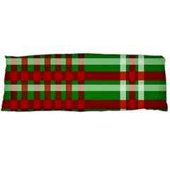 Christmas Colors Red Green White Body Pillow Case (dakimakura) by Nexatart