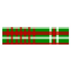 Christmas Colors Red Green White Satin Scarf (oblong) by Nexatart