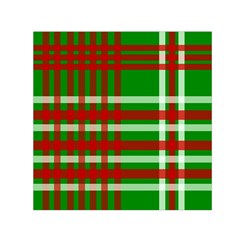 Christmas Colors Red Green White Small Satin Scarf (square) by Nexatart