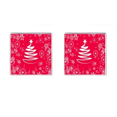 Christmas Tree Cufflinks (square) by Nexatart