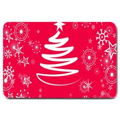 Christmas Tree Large Doormat  by Nexatart