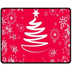 Christmas Tree Fleece Blanket (medium)  by Nexatart