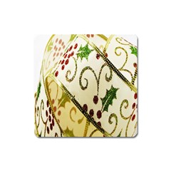 Christmas Ribbon Background Square Magnet by Nexatart