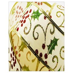 Christmas Ribbon Background Drawstring Bag (small) by Nexatart