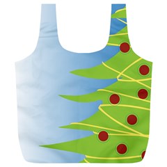 Christmas Tree Christmas Full Print Recycle Bags (l)  by Nexatart