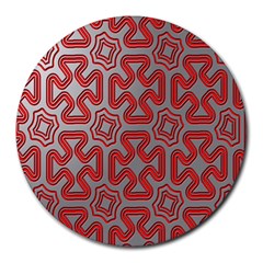 Christmas Wrap Pattern Round Mousepads by Nexatart