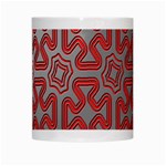 Christmas Wrap Pattern White Mugs Center