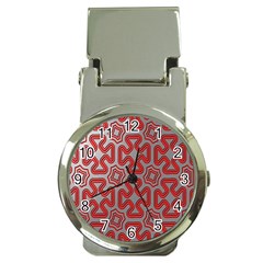 Christmas Wrap Pattern Money Clip Watches by Nexatart