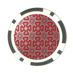 Christmas Wrap Pattern Poker Chip Card Guard (10 Pack) by Nexatart