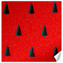 Christmas Time Fir Trees Canvas 16  X 16   by Nexatart