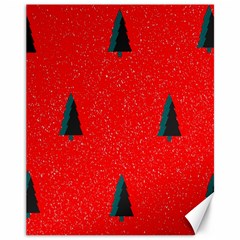 Christmas Time Fir Trees Canvas 11  X 14   by Nexatart