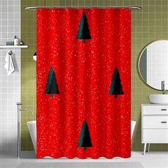 Christmas Time Fir Trees Shower Curtain 48  X 72  (small)  by Nexatart