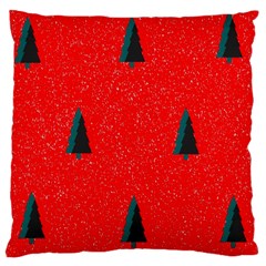 Christmas Time Fir Trees Large Flano Cushion Case (two Sides)