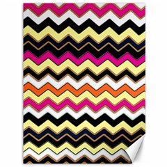 Colorful Chevron Pattern Stripes Canvas 36  X 48   by Nexatart