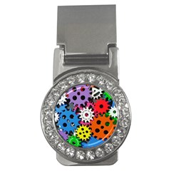 Colorful Toothed Wheels Money Clips (cz)  by Nexatart