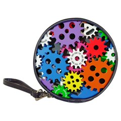 Colorful Toothed Wheels Classic 20-cd Wallets by Nexatart