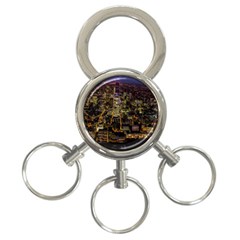 City Glass Architecture Windows 3-ring Key Chains by Nexatart