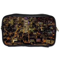 City Glass Architecture Windows Toiletries Bags by Nexatart