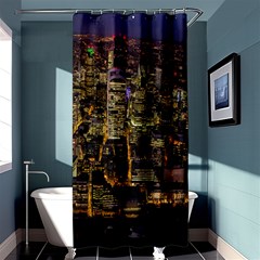 City Glass Architecture Windows Shower Curtain 36  X 72  (stall)  by Nexatart