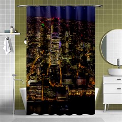 City Glass Architecture Windows Shower Curtain 48  X 72  (small)  by Nexatart