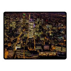 City Glass Architecture Windows Double Sided Fleece Blanket (small)  by Nexatart