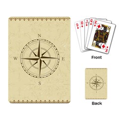 Compass Vintage South West East Playing Card by Nexatart