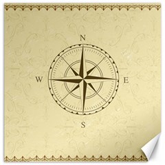 Compass Vintage South West East Canvas 16  X 16   by Nexatart