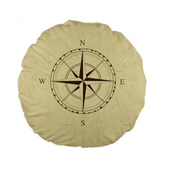 Compass Vintage South West East Standard 15  Premium Round Cushions by Nexatart