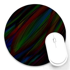 Dark Background Pattern Round Mousepads by Nexatart