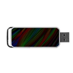 Dark Background Pattern Portable Usb Flash (one Side) by Nexatart