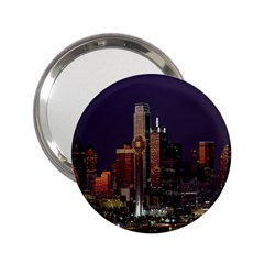 Dallas Texas Skyline Dusk 2 25  Handbag Mirrors by Nexatart