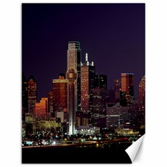 Dallas Texas Skyline Dusk Canvas 12  X 16   by Nexatart