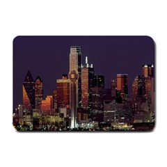 Dallas Texas Skyline Dusk Small Doormat  by Nexatart