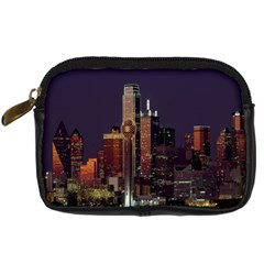 Dallas Texas Skyline Dusk Digital Camera Cases by Nexatart