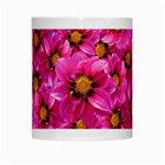 Dahlia Flowers Pink Garden Plant White Mugs Center