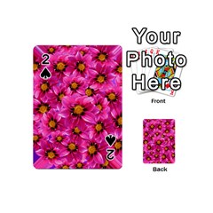 Dahlia Flowers Pink Garden Plant Playing Cards 54 (mini)  by Nexatart