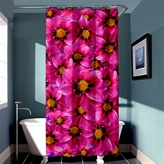 Dahlia Flowers Pink Garden Plant Shower Curtain 36  X 72  (stall)  by Nexatart