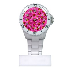 Dahlia Flowers Pink Garden Plant Plastic Nurses Watch by Nexatart