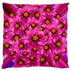 Dahlia Flowers Pink Garden Plant Standard Flano Cushion Case (two Sides) by Nexatart